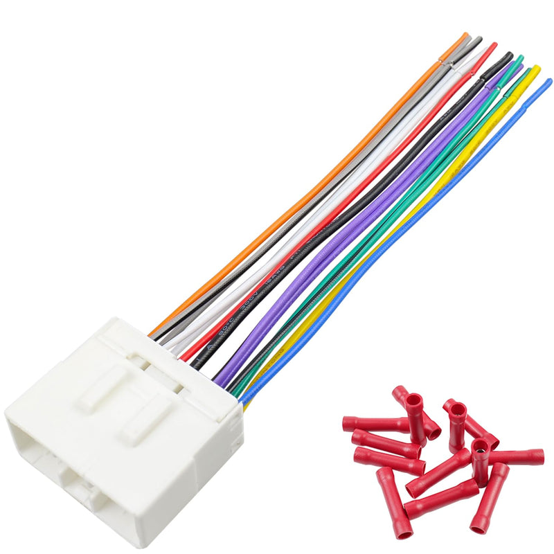 [AUSTRALIA] - Radio Wiring Harness Adapter for Subaru, 14Pin Car Stereo Wire Connector Compatible with Subaru Impreza Outback Legacy Forester WRX 