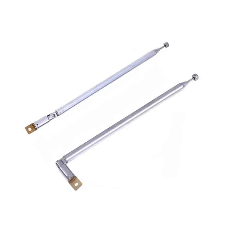 AM FM Radio Universal Antenna,64cm 25" Length 4-Sections Stainless Steel Radio Antenna for AM FM Radio Receiver TV and More 4pcs Silver. 4T-64-4PCS