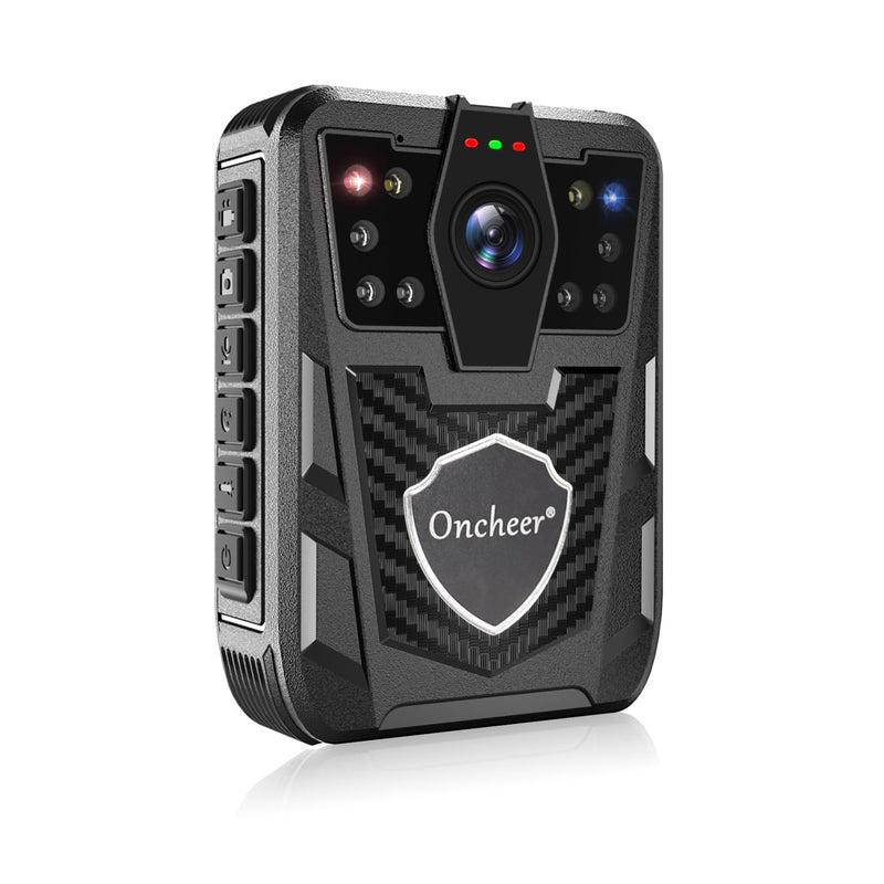 1080P Body Camera, Police Body Cam with 12H Continous Record, 64G SD Card, Shoulder and Waist Clips, Lightweight Personal Body Worn Cameras for Law Enforcement, Security Guards, Cycling Trip