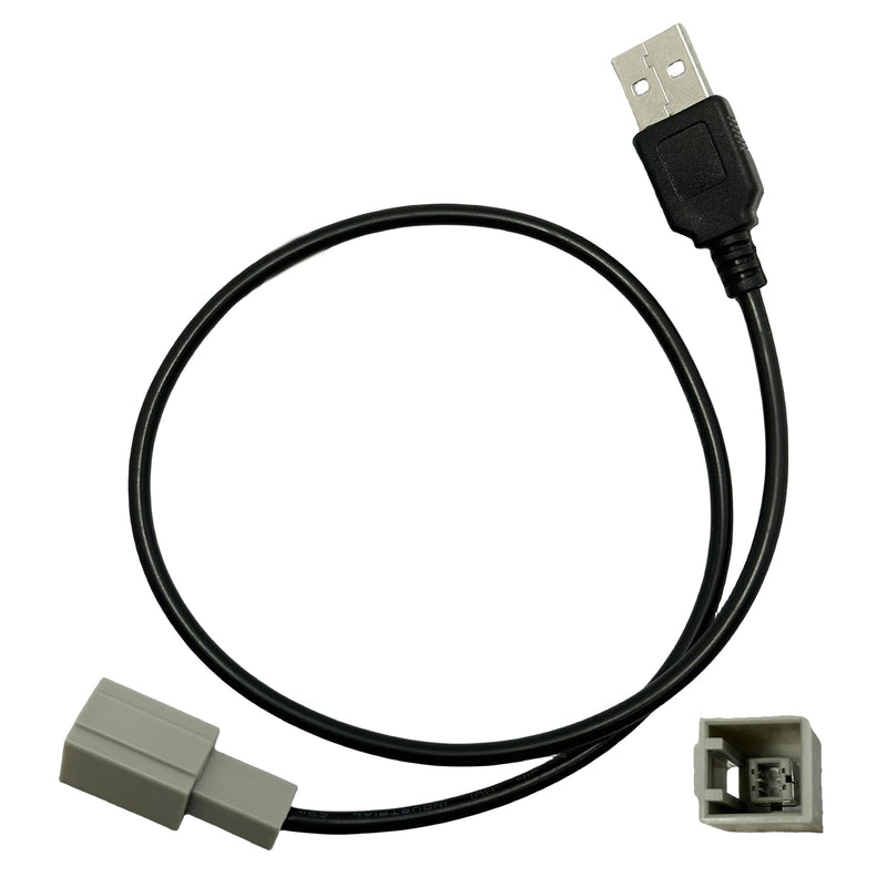 Car Radio Stereo OEM USB Port Retention Cable for Toyota 2012-2018,Lexus 2013-2015,Subaru 2013-2016,Honda 2015-2019, Radio Stereo Retain OE Factory USB Port Retention Harness Wiring Cable Adapter Toyota, with USB
