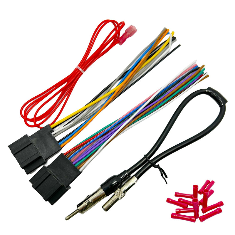 [AUSTRALIA] - 14Pin&16Pin Radio Wiring Harness compatible with Chevrolet 2007-2017 GMC 2006-2015 Buick 2006-2012 Aftermarket Car Stereo Harness Install Kit with Antenna for Chevy Silverado Enclave Yukon Savana 10&13-pin, with Antenna Adapter 