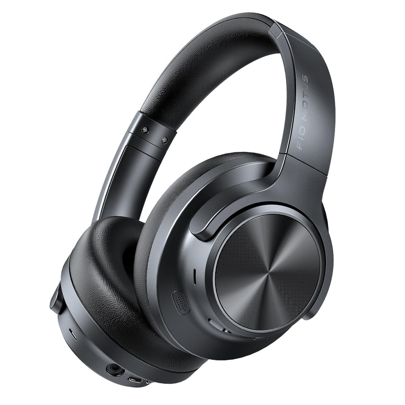 Hybrid Active Noise Cancelling Headphones 130H Wireless Over Ear Headphones | Bluetooth, Hi-Res Sound, Deep Bass, Spatial Audio, Dual Connection, Custom EQ via App, Comfortable Fit for Travel Home Office Black