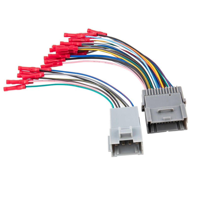 RED WOLF Factory Amplifier Bypass Wiring Harness for 1998-2009 GMC Yukon Chevy Tahoe Suburban Cadillac Escalade w/Wire Connector Butt for Bose AMP Wire Connector Adapter Cable Adaptor Plug