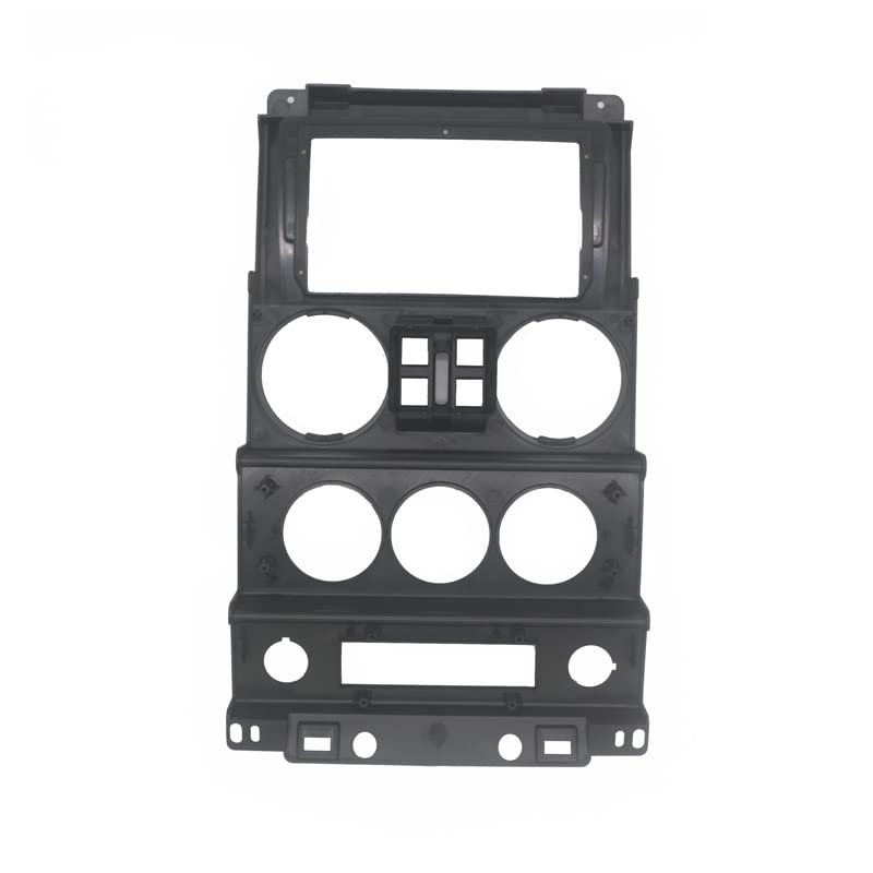 Fits for Jeep Wrangler 2008 2009 2010 4 Doors Car Radio Stereo Fascia Frame Double DIN 9 inch Dash Installation Mounting Kit Black