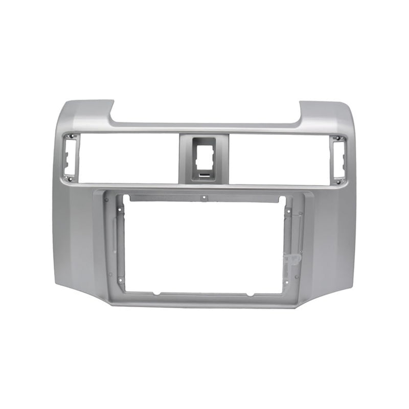 Fits for Toyota 4 Runner 2010-2019 Silver Car Radio Stereo Fascia Frame Double DIN 9 inch Dash Installation Mounting Kit
