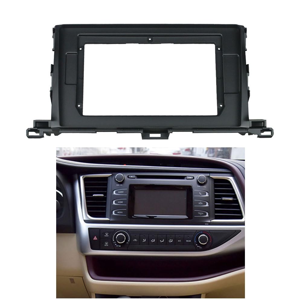 Fits for Toyota Highlander 2015-2018 Car Radio Stereo Fascia Frame Double DIN 10.1 inch Dash Installation Mounting Kit