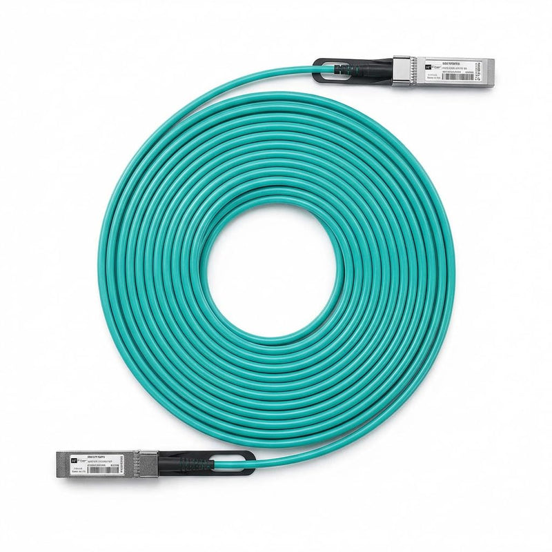 H!Fiber 10G SFP+ AOC Cable, 10Gb SFP+ to SFP+ Active Optical Fiber Cable, OM3 Multimode MMF Fiber Assemblies with SFP+ for Cisco SFP-10G-AOC1M, Ubiquiti UniFi, Supermicro, Mikrotik, 1m (3.3ft) 10G AOC