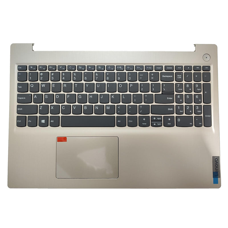 Replacement for Lenovo IdeaPad 3 15IML05 15IIL05 15ADA06 15ARE05 Laptop Upper Case Palmrest Non-Backlit Keyboard Touchpad Assembly Part 5CB0X57656 5CB1D03627 5CB0X57656 Gold