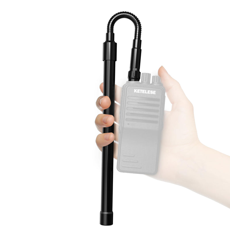 GMRS Antenna Ham Radio, Dual Band Antenna for Walkie Talkies 136-174 400-470 MHz 15.4" SMA Female Whip Antenna for Two Way Radio (Antenna Only)