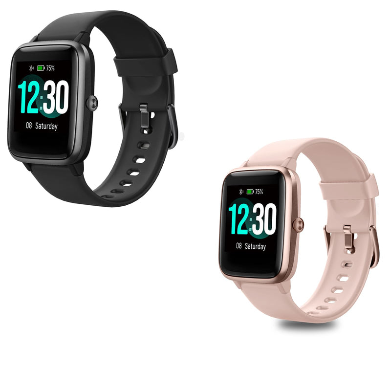 Fitpolo Smart Watch 1.8" Touchscreen Fitness Tracker Watches Blood Oxygen Heart Rate Monitor,Calls,Alexa Built-in, Sleep Calorie Step Counter Waterproof Activity Trackers for Android iPhone