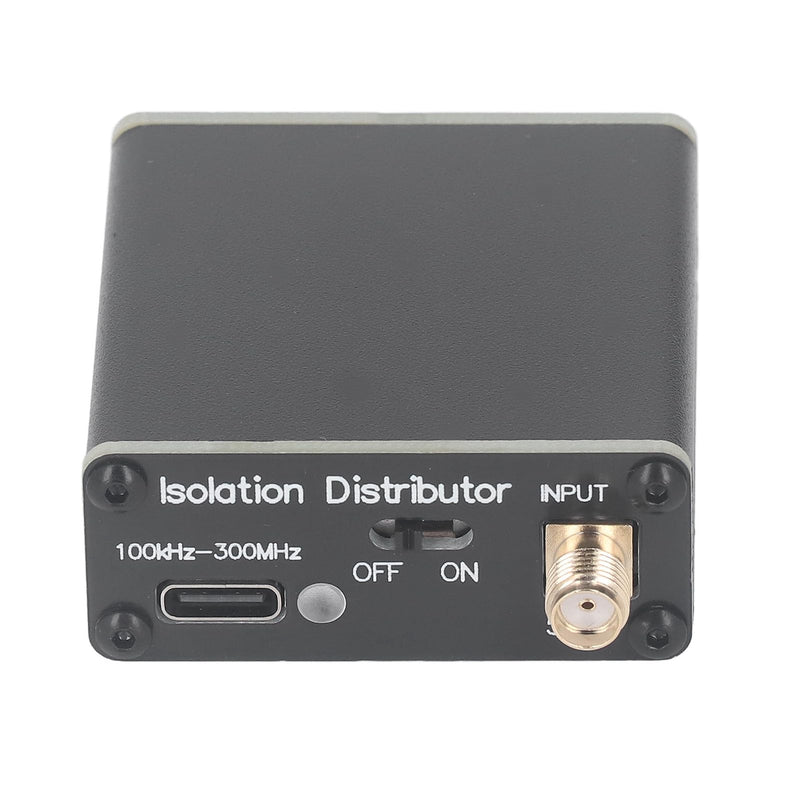 Active RF Isolation Distributor, 100kHz-150MHz RF Splitter for SDR GPSDO Source, Reliable Distribution with Isolator for Common Mode Interference Suppression