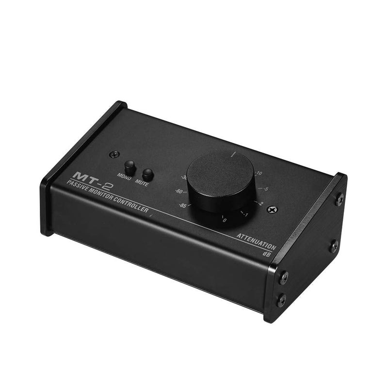 Passive Monitor Controller, 4-Channel, XLR & 3.5mm Inputs/Outputs, Minimalist Style