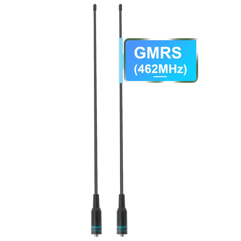 TIDRADIO TD-771 GMRS Antenna(2 Pack, 462-468Mhz) for TD-H8, TD-H3 UV-5G Plus, GM15 Pro, UV-5R，UV-5G (UV-5X),UV-9G GMRS Radios Walkie Talkie, SMA-F 2Pack (TD-771 15.15" UHF(GMRS Fr))