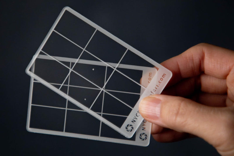 (2 Pack) NYC Photo Safari: Composition Tool: Rule of Thirds Composition Viewer Finder for Photography/Painting/Sketching/Plein Air Credit Card Size Fits in Your Wallet or Camera Bag