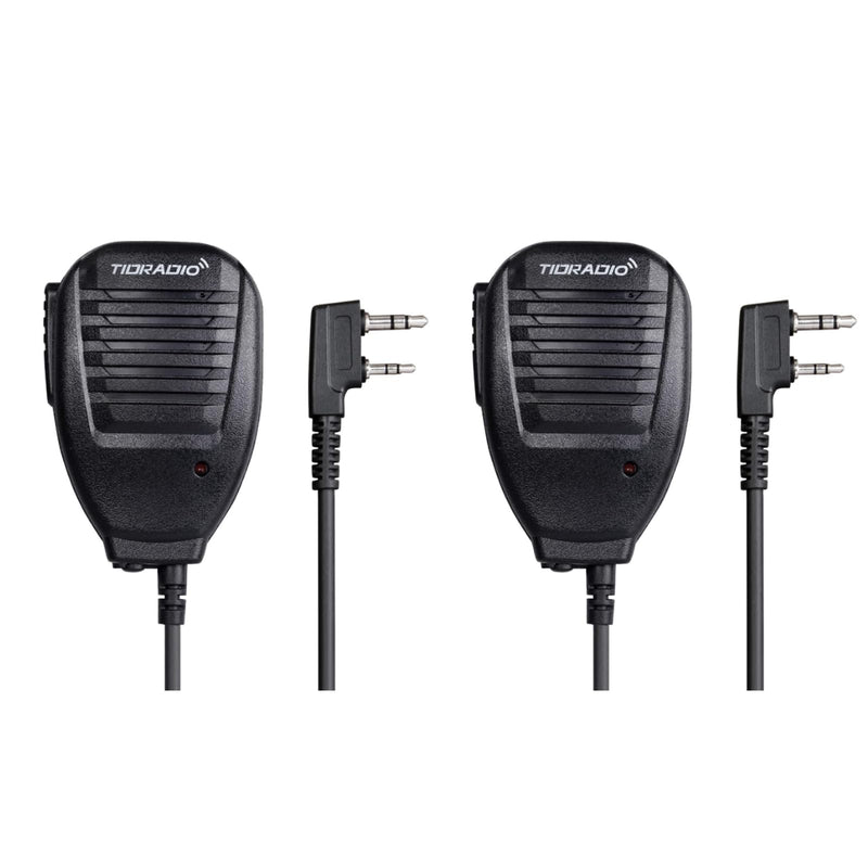 TIDRADIO Speaker MIC for Ham GMRS Radio F8HP UV-5R 5RM 5RX UV-21R UV-5G Plus GM-5RH UV-17R BF-888S F8TD GM-15 PRO UV-S9 Plus UV-82 UV-82HP UV-K5(8) TD-V2 TD-H8 TD-H3 Walkie Talkie Mic(2 Pack) 2 Pack