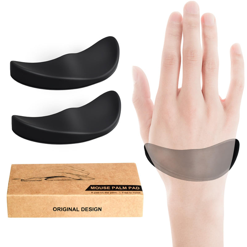 [AUSTRALIA] - JIKIOU Right-Handed Truly Ergonomic Wrist Rest for Mouse 2 Pack, Carpal Tunnel Support, Pain Relief, Anti-Fatigue, Easy Glide, Office Computer Laptop Gaming 2pcs-right-handed 