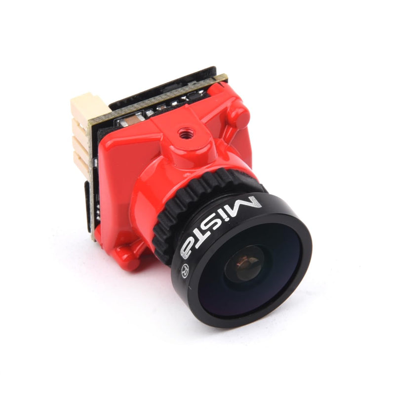 Readytosky 2000TVL FPV Mini Camera 1/1.8 ''inch Starlight 2.1mm Lens 4:3 & 16:9 NTSC & PAL Switchable FPV RC Camera for RC FPV Racing Drone FPV Mista Ratel Camera(Red) Red