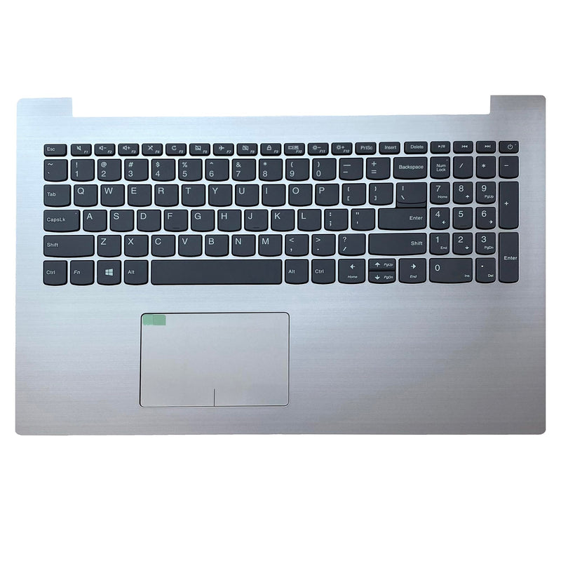 Replacement for Lenovo IdeaPad 320-15 320-15IKB 330-15AST 320-15IAP 320-15ABR Laptop Upper Case Palmrest Keyboard Touchpad Assembly Part 5CB0N86311 80XS0024US SN20M63090 Top Cover Sliver