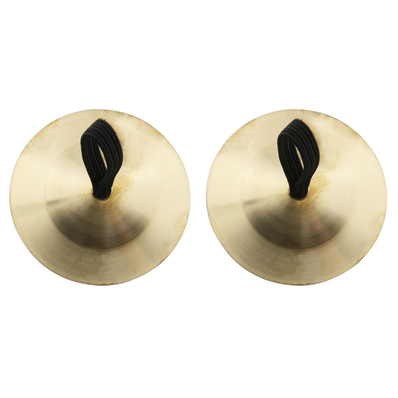 E-outstanding 2PCS 5.2cm Belly Dancing Finger Cymbals Brass Finger Dance Zills Musical Instrument for Dancer Party Single Hand Operation