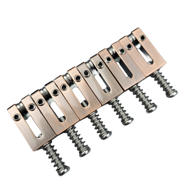 [AUSTRALIA] - Kaynes 6PCS 10.5MM Guitar Bridge Roller Saddles – Brass Tremolo Bridges Saddle With Steel Roller For Fender Telecaster Tele Stratocaster Strat ST TL Style Electric Guitar (10.5 Roller BR) 10.5 Roller BR 