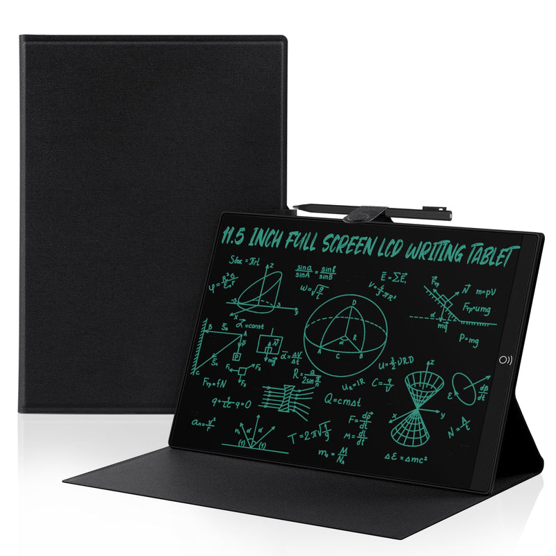 LCD Writing Tablet for Adults: 11.5 inch Full Screen with PU Leather Case | Drawing Tablet Reusable Erasable Digital Notepad with Hall Switch and Tablet Case for Gift Birthday
