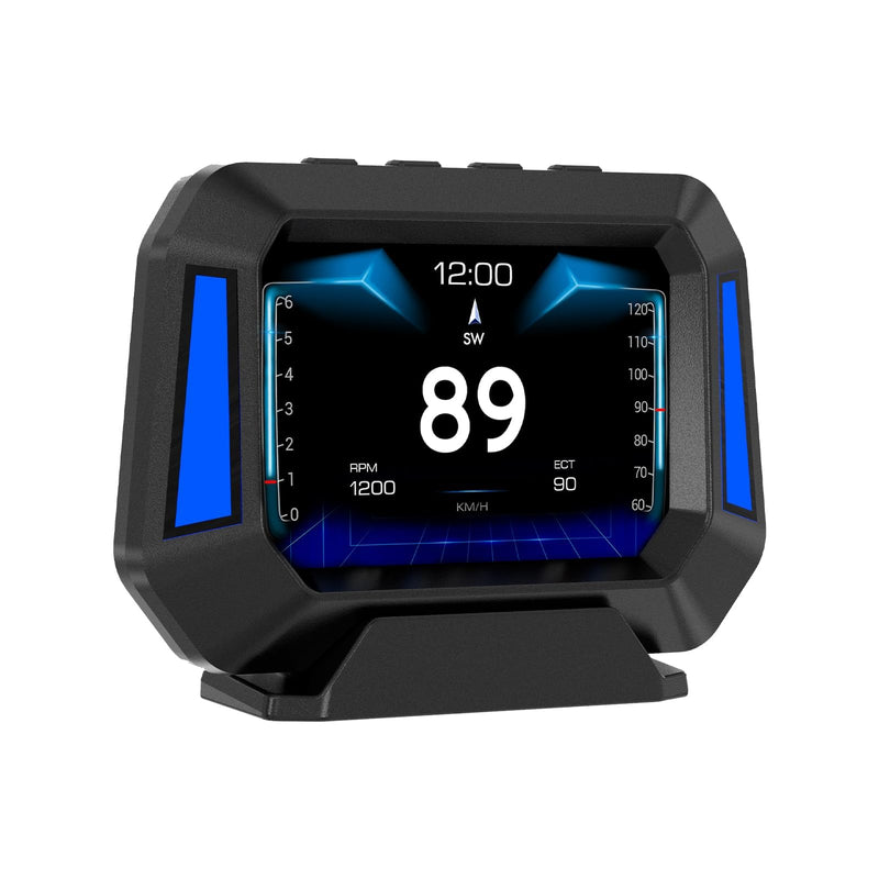 [AUSTRALIA] - Obd2 Gauge Display P21, Heads Up Display for Cars, Displaying Multiple Functions, Speedometer, Slope Meter, Suitable for All Car 