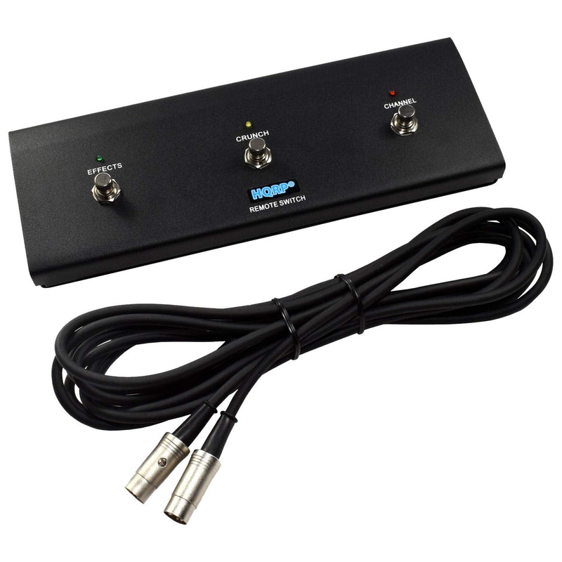 HQRP 3-Button Guitar Amp Footswitch Compatible with Peavey 5150 II Guitar Head, Replacement for Peavey 03582650