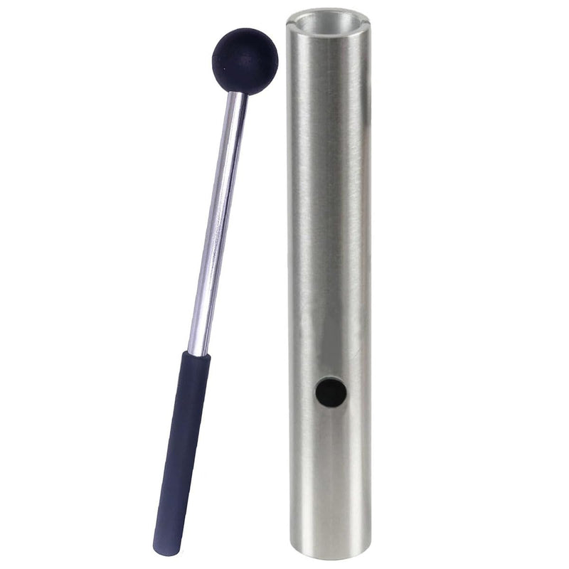 Aluminum Wah Wah Tube with Beater Mallet Wah Wah Percussion Instrument Set Tuning Pipes Sound Set