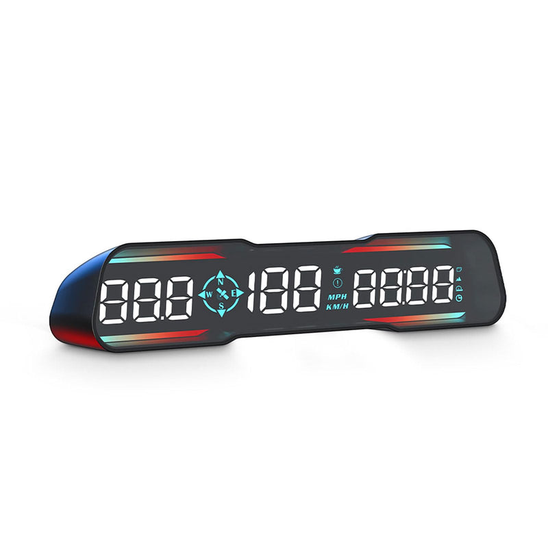 Digital GPS Speedometer Universal Head Up Display for Car Large LCD Display HUD Gauge with MPH Speed Fatigued Driving Alert Overspeed Alarm Trip Meter for All Vehicle (G19) G19