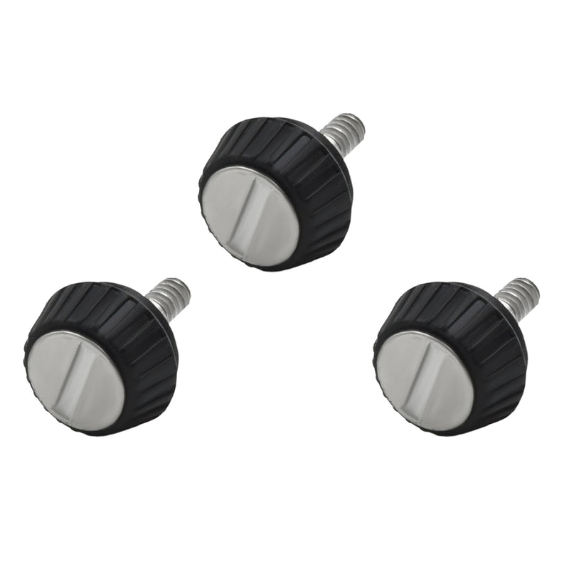 [AUSTRALIA] - Connector Locking Screw Steel Small Thumb Screws Replacement for Speaker Mic and Earpiece APX4000 APX6000 APX7000 APX8000 XPR6550e XPR7550e XPR7530e XPR7580e (3) 3 