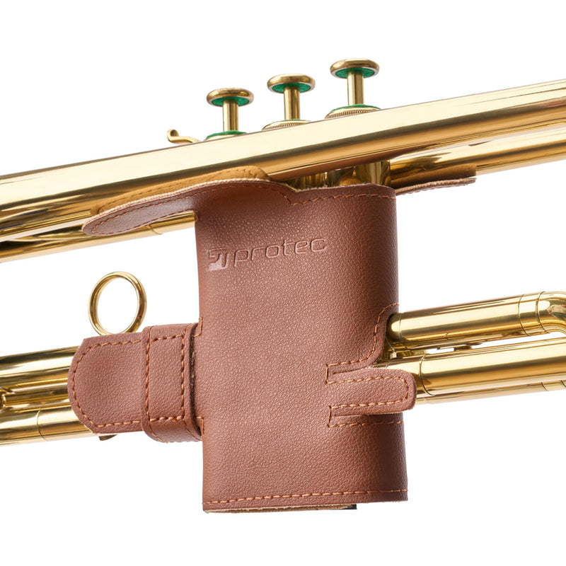 [AUSTRALIA] - Protec Leatherette Trumpet Valve Guard (6-Point), Cocoa, Model VL226SPCC 6-Point 