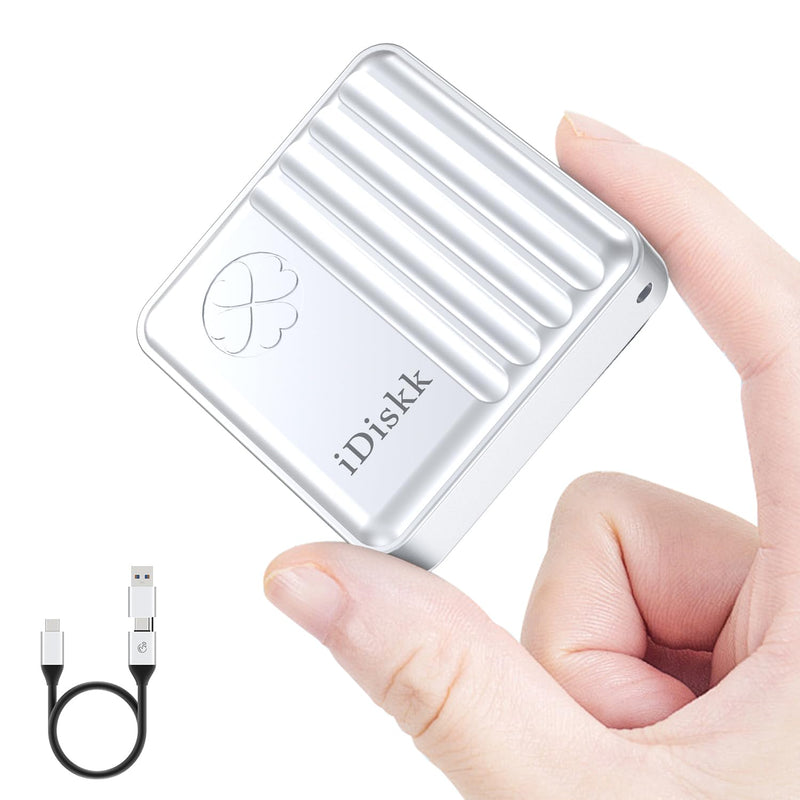 iDiskk 10Gbps M.2 NVMe SSD Enclosure,USB 3.2 Gen2 External SSD Reader | Supports 2230 M-Key NVMe SSD for iPhone17/16/15/iPad/Mac/PC, Pocket-Sized Portable Mini Design,Up to 2TB Max Capacity