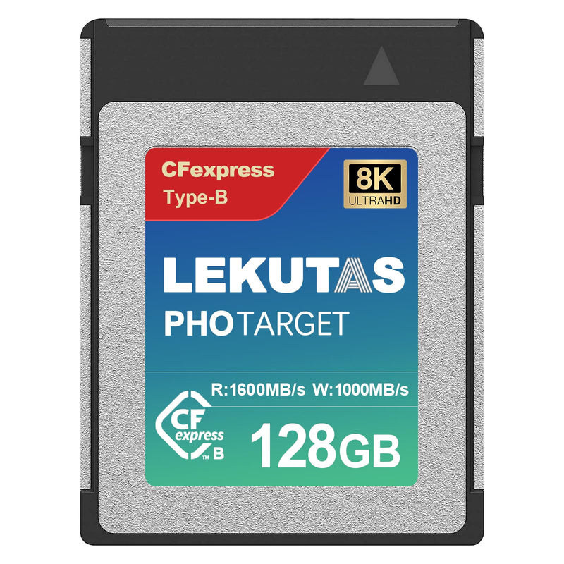 128GB CFexpress Type B Memory Card, R1600MB/s W1000MB/s CFX xqd Cards Type B for Cameras 8K RAW, Compatible with Nikon Z6/Z7/Z9/D6/D850, Canon EOS-1DXMark III/EOS-R5, S1/S1R, DJI Ronin 4D 128GB