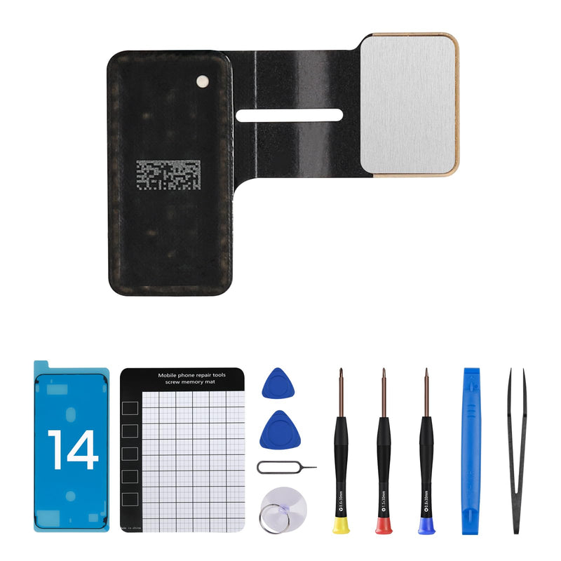 for iPhone 14 US Version GPS Signal Antenna Replacement for iPhone14 GPS Wireless Diversity Antenna Flex Cable Part with Fix Tool Crowbar and Tweezers A2649 A2881 A2882 A2883 A2884