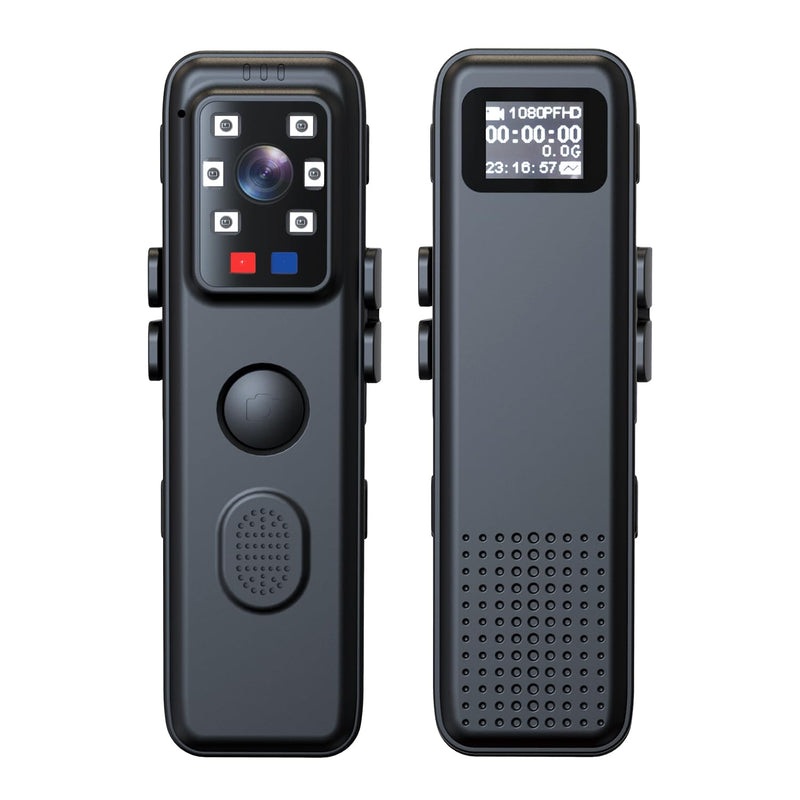 1080P Body Camera with Audio and Video, Mini Body Cameras with Infrared Night Vision, Police Body Cam Pocket Camcorder for Riding,Meeting,Indoor,Outdoor(Included 32g SD Card)