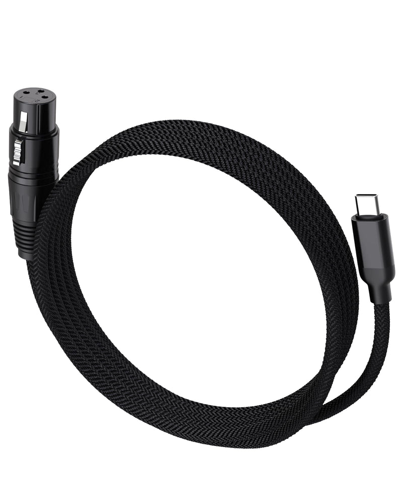 XLR Cables 6FT XLR to USB C Cable,USB C Male to XLR Female 3-Pin Connector Adapter Microphones Audio Cable for Microphone Recording,Connects to Smartphones and Tablets
