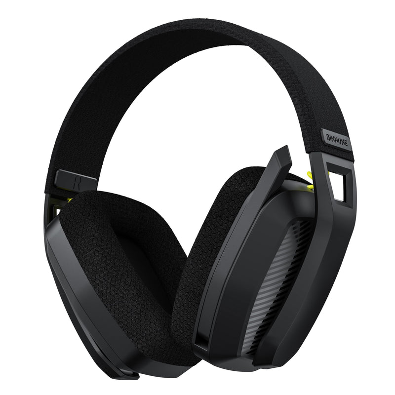 BINNUNE 2.4GHz Wireless Gaming Headset with Mic for PS5, PS4, PC, Mac, Playstation 4 5, Bluetooth Gaming Headset with Flip Microphone, Gaming Headphones for Laptop Computer, Black