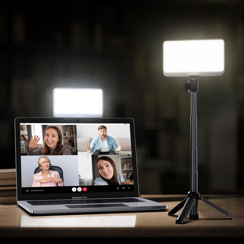 [AUSTRALIA] - 1Unit LitONES Zoom Lighting for Computer, 30 Light Modes, Portable Video Conference Lighting for Laptop, Ring Light for Desk, Zoom Call, Video Call, Video Conferencing, Remote Working Space Gray 1Unit 