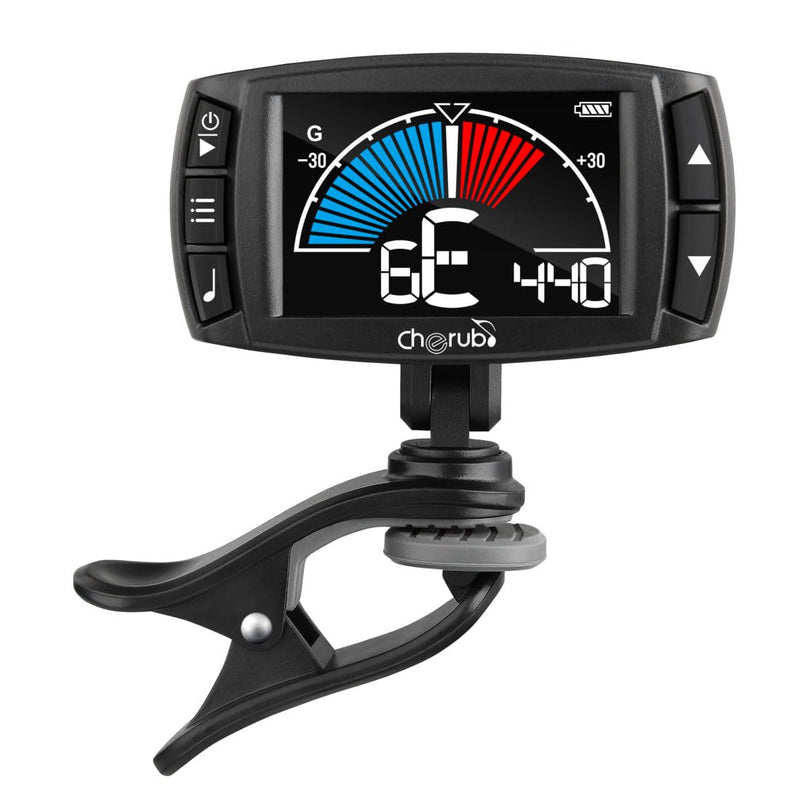 [AUSTRALIA] - Cherub WMT-560 Rechargeable Guitar Tuner with Metronome, Tone Generator, Tap Tempo 