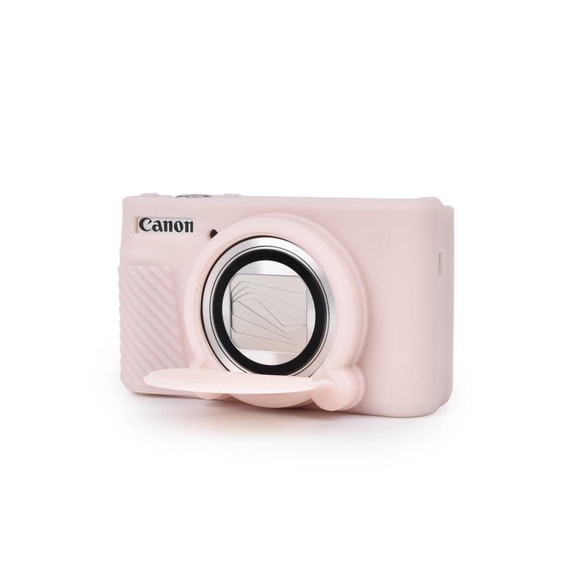 MUZIRI KINOKOO SX730 SX740 Camera Case, Soft Silicone Case for Canon PowerShot SX740/SX730 HS Camera - Anti-Scratch Slim Fit Lightweight Protective Case - Jelly Pink