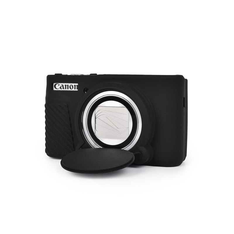 [AUSTRALIA] - MUZIRI KINOKOO SX730 SX740 Camera Case, Soft Silicone Case for Canon PowerShot SX740/SX730 HS Camera - Anti-Scratch Slim Fit Lightweight Protective Case - Black 