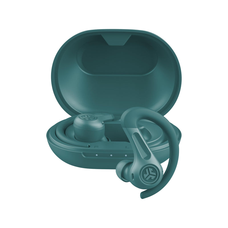 JLab, JBuds Sport ANC 4, True Wireless Earbuds, Active Noise Cancelling, Bluetooth, Multipoint Connect, Teal