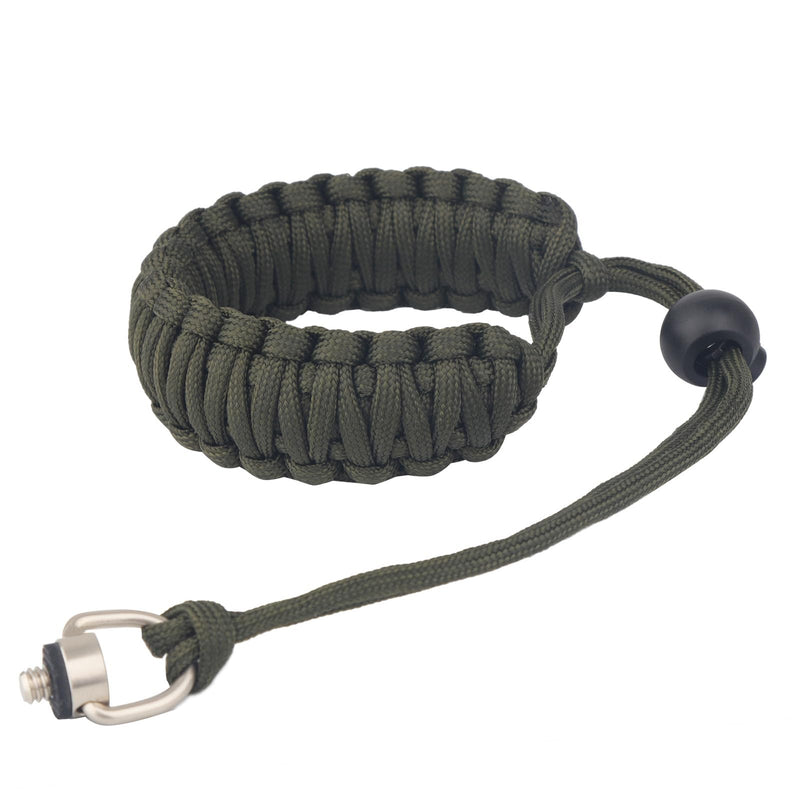 Adjustable Camera Wrist Strap Lanyard with 1/4-20 Screw for Insta 360 X3, X2, for DJI Pocket 3, Universal Hand Strap for Selfie Sticks, Action Cameras, DSLR Cameras (Army Green)