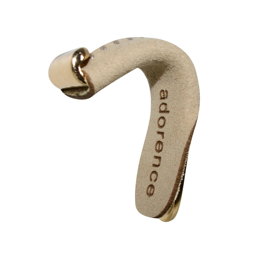 adorence Saxophone Thumb Rest (Comfy Leather Pad, Non Slip Design) - Sax Thumb Rest Leather Cushion for Tenor, Baritone, Alto