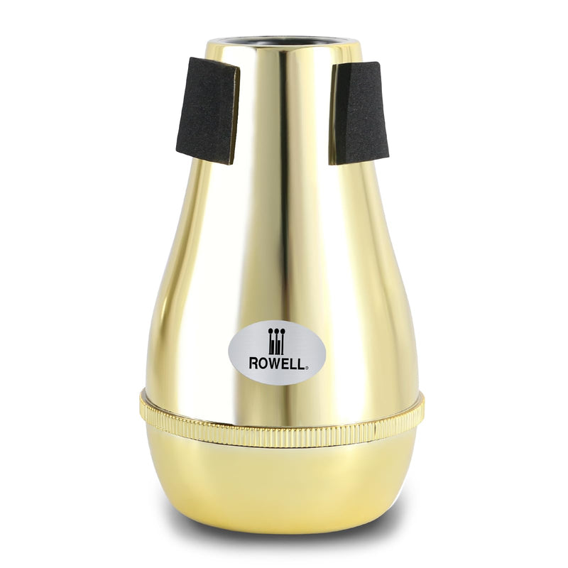 ROWELL Trombone Mute ABS Trombone Mutes Silencer Lightweight Gold Trombone Mute Trombone Mutes with High Density Sponge Interface,Mute for Teaching and Learning Trombone