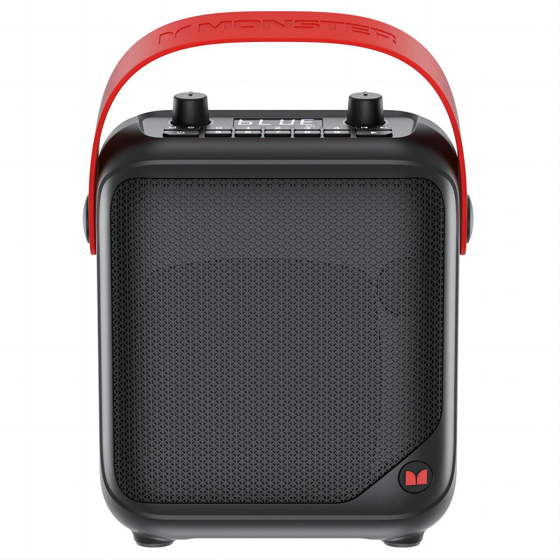 Monster Portable Bluetooth Speakers, Wireless Bluetooth Speaker with 40W Loud Stereo Sound, Outdoor Speakers with Handle, 12H Playtime, Supports TF Card, AUX, FM Radio for Party Black