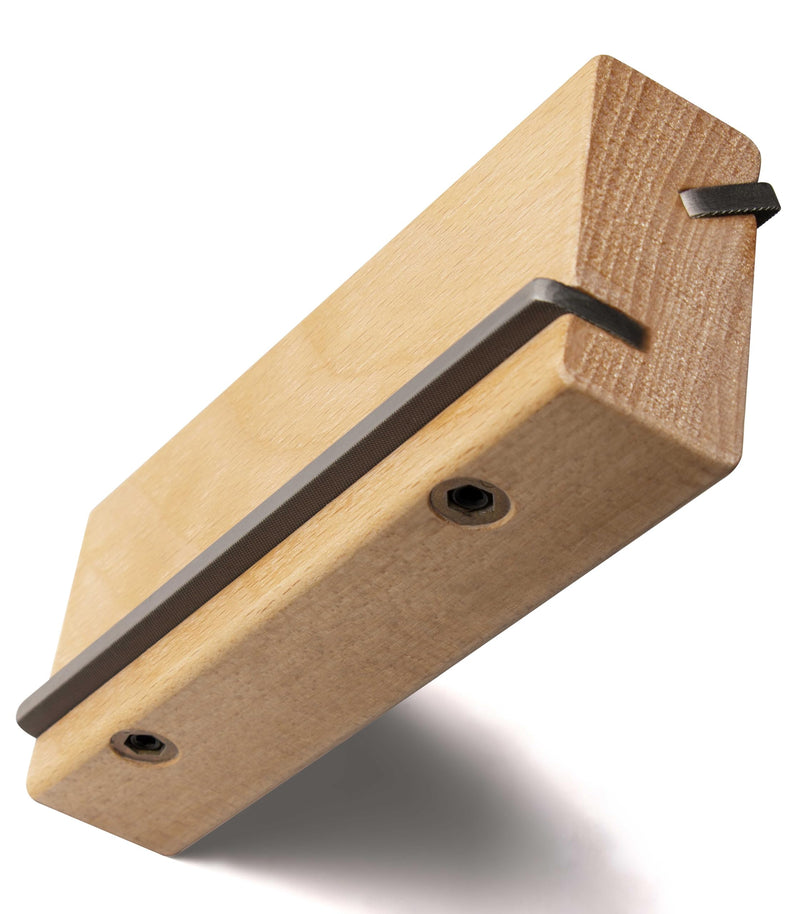 [AUSTRALIA] - Guitar 𝙁𝙧𝙚𝙩 𝙀𝙣𝙙 𝘽𝙚𝙫𝙚𝙡𝙞𝙣𝙜 𝙁𝙞𝙡𝙚 Angled 35/90 Degree, Removable Frets Edge Dressing File, Luthier Fretting Sprout Beveler Tool, Fret End Trimming File with Solid Wooden Handle 
