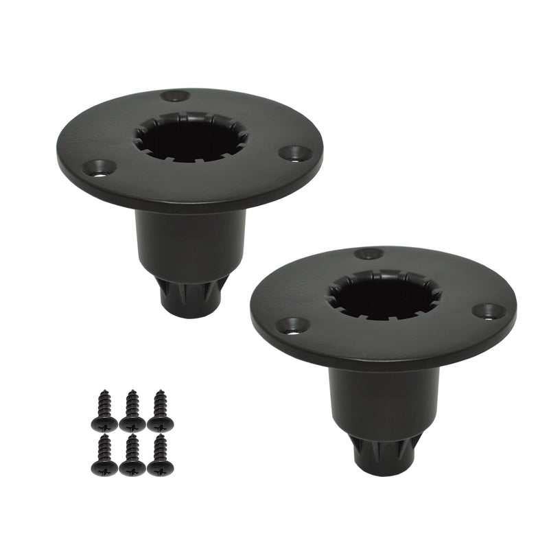 Speaker Mount Adapter with M20 Threading,4.02"x3",Metal Speaker Stand Top Hat with M20 Threading, 102X75mm (2 Packs Black) 102X75+M20