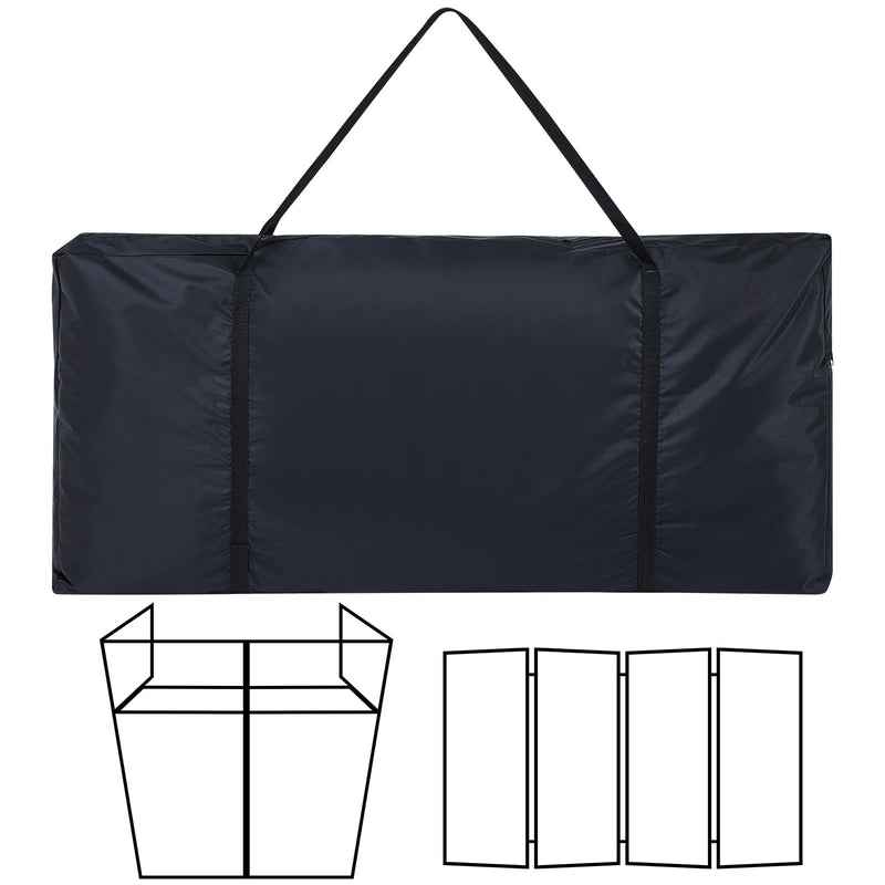 [AUSTRALIA] - DJ Booth Carrying Bag DJ Facade Panel Carry Bag Black DJ Bag Facade Bag Reinforced Replacement, 46.5 x 22 x 4.7'' 