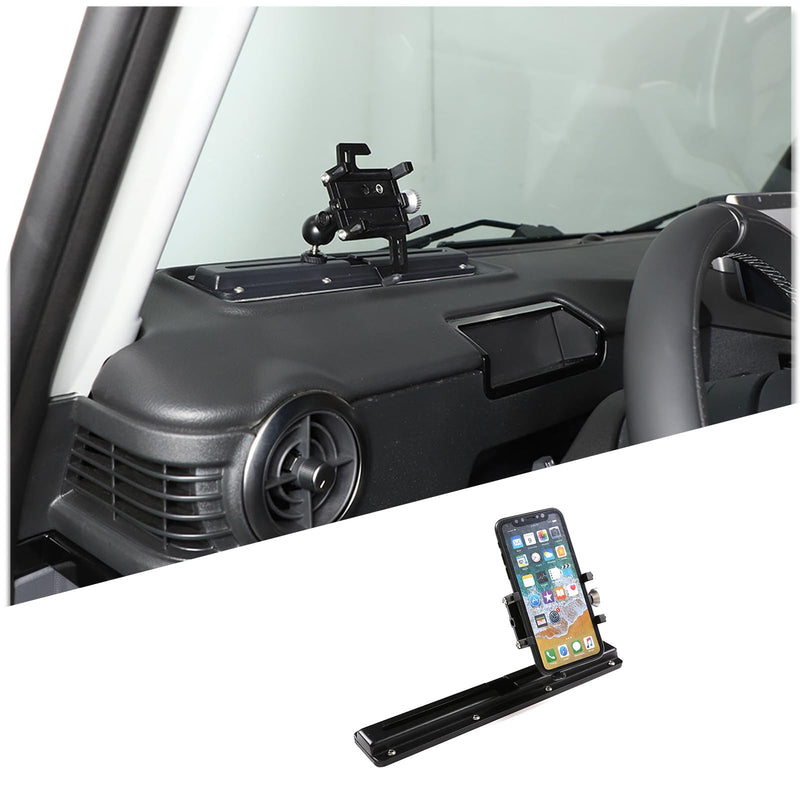 Car Central Control Multi-Function Phone Bracket Compatible with Ineos Grenadier 2020-2026 Dash Panel Track Cell Phone Holder Insert Accessories (Type A, Style A) Type A